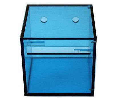 Square blue acrylic tissue box NAB-1104