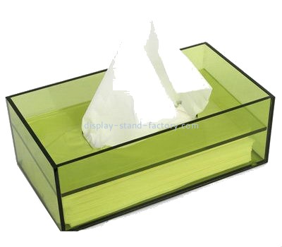 Custom green acrylic tissue box NAB-1411