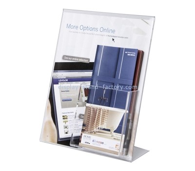Customized acrylic display stands acrylic brochure racks brochure with pocket NBD-020