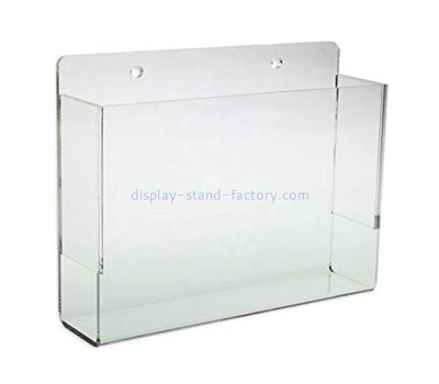 Customized acrylic wall mounted display racks wall mounted display plastic magazine rack NBD-024