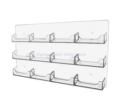 Custom wall mount acrylic plastic business card and brochure sign holders cheap NBD-055