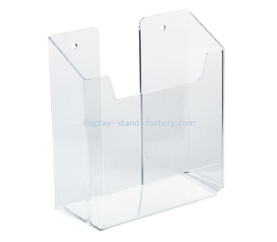 Custom acrylic brochure holders wall mounted leaflet literature display stand BH-066