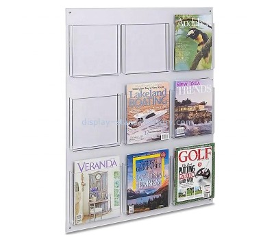 Custom acrylic wall mounted pamphlet literature holder business card display rack NBD-091