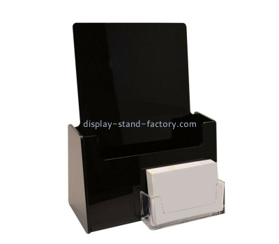 Acrylic display supplier custom brochure holder with business card display NBD-250