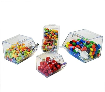 Perspex manufacturers customize plastic candy dispenser buffet containers NFD-035