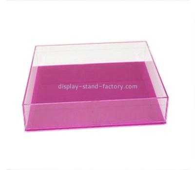 China acrylic manufacturer customized acrylic square coffee serving tray NFD-049
