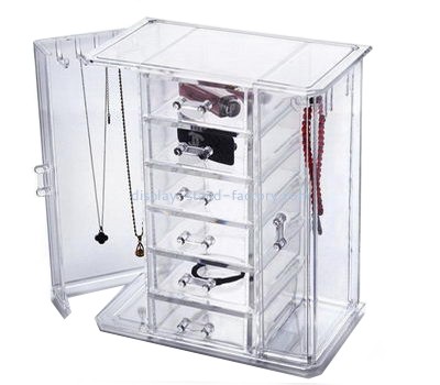 Custom acrylic jewellery display necklace display box jewelry display cases for sale NJD-009
