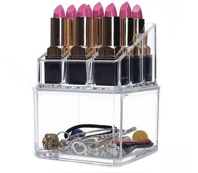 Acrylic display manufacturers customize makeup holder box caddy organizer NMD-120
