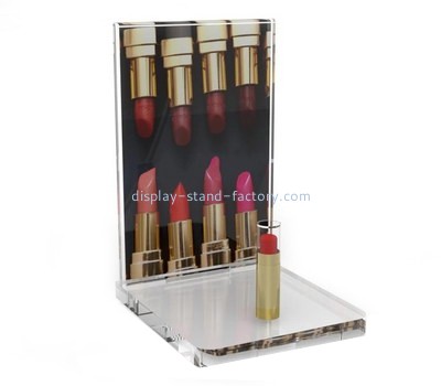 Acrylic manufacturer customize perspex lipstick display stand plexiglass makeup display riser NMD-690