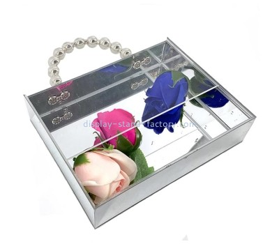 OEM supplier customized acrylic handbag plexiglass gift box NAB-1438