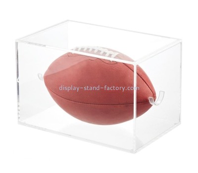 OEM supplier customized acrylic football showcase lucite dustproof cover NAB-1448