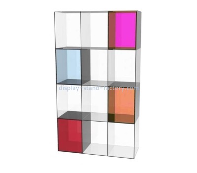 OEM supplier customized acrylic book shelf plexiglass display case NAB-1459