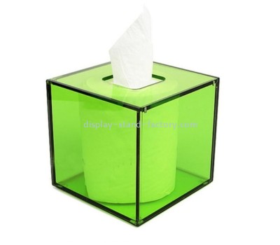 OEM supplier customized acrylic tissue paper box lucite tissue holder NAB-1464