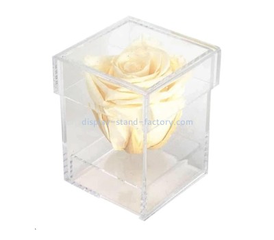 OEM supplier customized acrylic wedding gift box lucite rose box NAB-1490