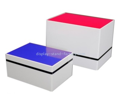 Acrylic manufacturer custom plexiglass storage box colorful acrylic box NAB-1499