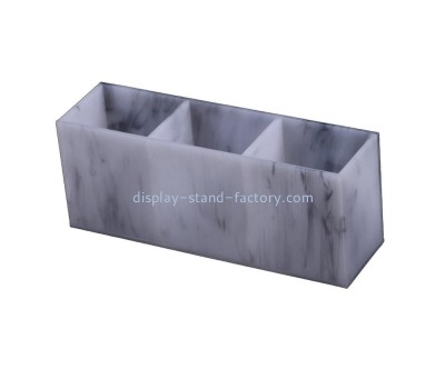 Acrylic manufacturer custom imitation marble acrylic box imitation marble plexiglass organizer NAB-1515
