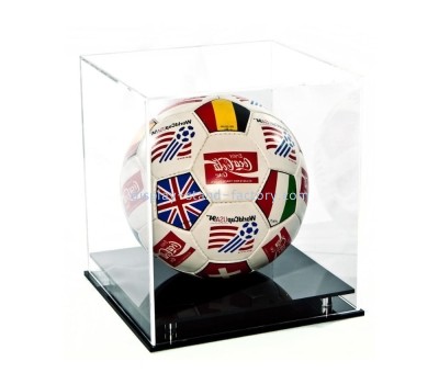 Acrylic manufacturer custom plexiglass football box acrylic football showcase NAB-1521