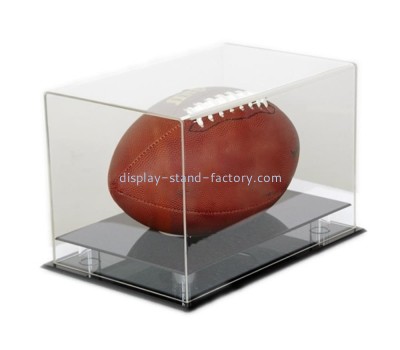 Acrylic manufacturer custom acrylic football showcase plexiglass dustproof cover NAB-1519
