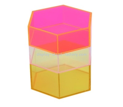Acrylic supplier custom plexiglass storage box perspex organizer NAB-1539
