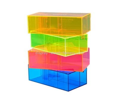Plexiglass manufacturer custom acrylic storagex box color perspex organizer NAB-1541