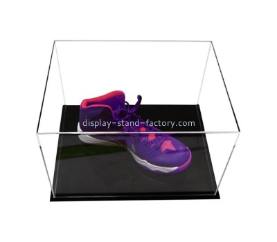 PMMA manufacturer custom acrylic shoe display case lucite show case NAB-1593
