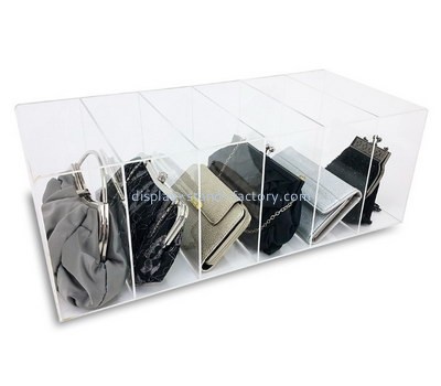Lucite supplier custom acrylic handbags display case plexiglass bags showcase NAB-1599