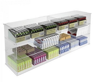 Lucite supplier custom acrylic cigarette display cabinet plexiglass countertop display cabinet NAB-1606
