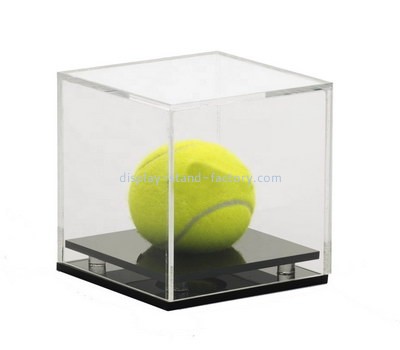 Perspex manufacturer custom acrylic tennis ball showcase plexiglass tennis ball display case NAB-1609