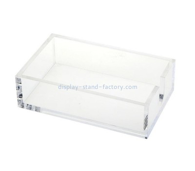 Acrylic supplier custom lucite restaurant table tissue holder box NAB-1646