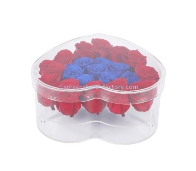Lucite manufacturer custom acrylic rose box plexiglass gift box NAB-1712