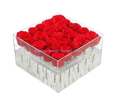 Plexiglass manufacturer custom acrylic flower box perspex gift box NAB-1717