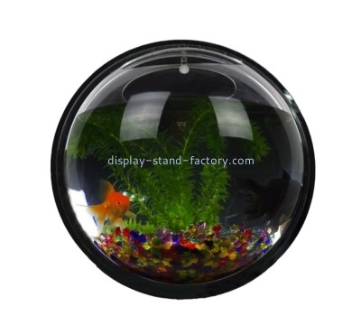 Perspex supplier custom acrylic fish bowl plexiglass plant pot NAB-1753