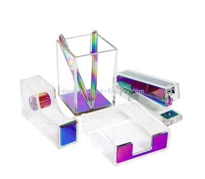 Custom acrylic stationery box plexiglass stationery organizer box NAB-1777