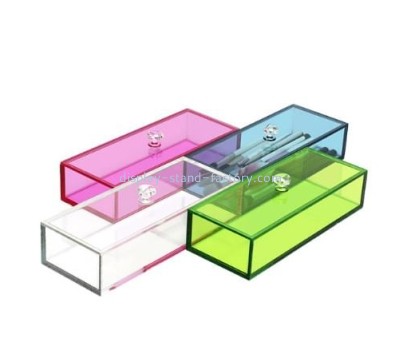 Custom plexiglass box color acrylic storage box NAB-1784
