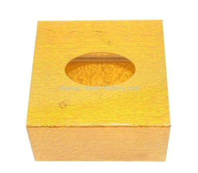 Hotel gold acrylic tissue paper box NAB-1111