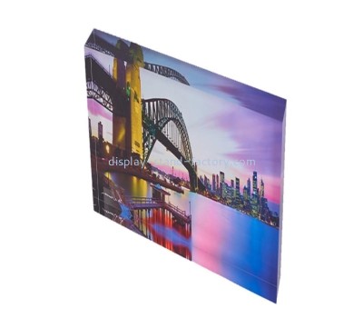 Plexiglass display manufacturer custom acrylic photo block perspex UV printing block NBL-202