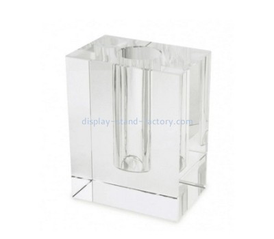 Acrylic display manufacturer custom plexiglass bud vase lucite vase block NBL-208