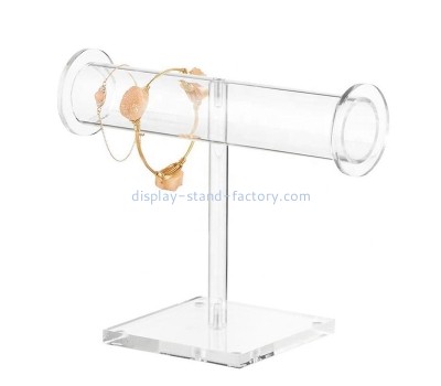 Plexiglass display manufacturer custom acrylic braclet display holder jewelry T bar organizer stand NJD-253