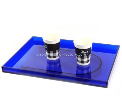 Plexiglass item supplier custom acrylic tabletop tea cup tray STD-410