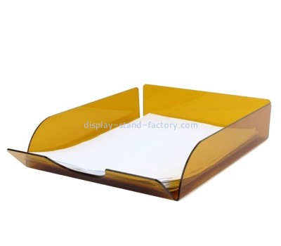 Perspex item manufacturer custom plexiglass documents organiser tray STD-143