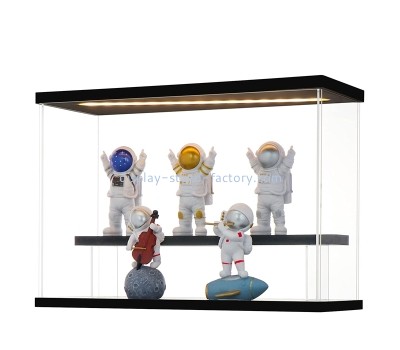 Lucite box supplier custom acrylic toys display case with LED NDD-090