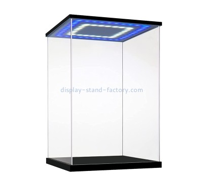Plexiglass box manufacturer custom acrylic dustproof LED showcase NDD-094