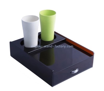 Perspex products manufacturer custom acrylic hotel supplies organizer box NOD-073