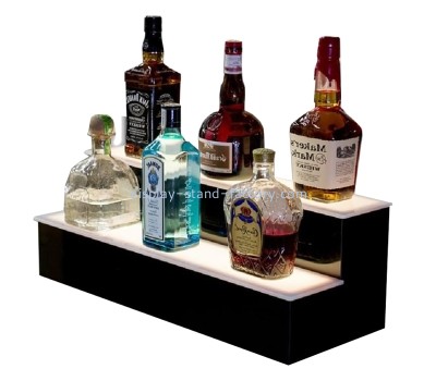 Custom acrylic luminous liquor bottle display shelf NLD-019