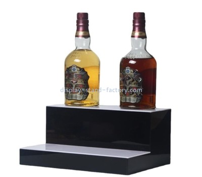 Acrylic products supplier custom plexiglass LED color-changing champagne wine display stand NLD-071