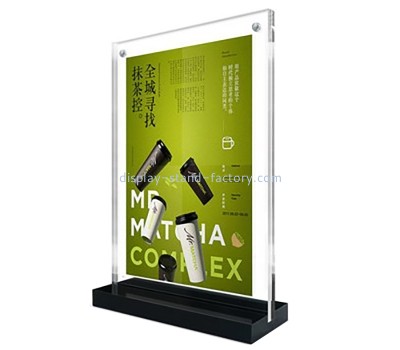 Lucite products manufacturer custom acrylic sign holder vertical double-sided display NBD-777