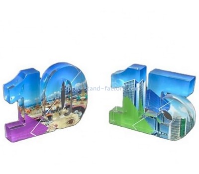 Perspex products manufacturer custom acrylic number block freestanding NBL-212