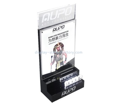 China acrylic manufacturer custom plexiglass electronic cigarette display stand smoke set store atomizer display riser NDS-064