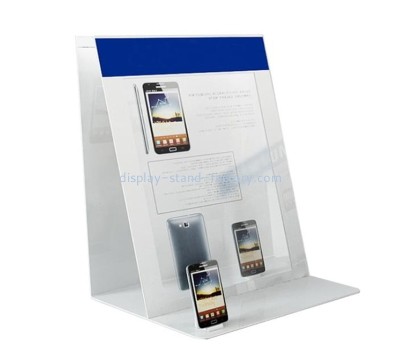 Perspex products manufacturer custom acrylic mobile phone advertising booth display stand NDS-074