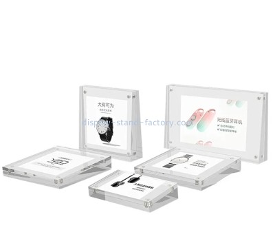 Perspex display supplier custom acrylic magnetic frame blocks for retail display NLC-099